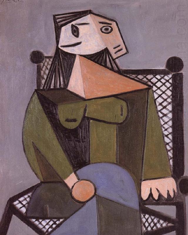pablo picasso woman in an armcbair china oil painting image